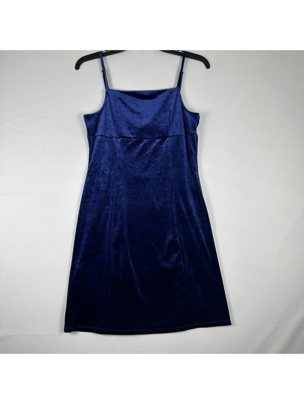 Hippie Rose NWT Womens Size M Royal Blue Crushed Velvet Slip Mini Dress Y2K NYE